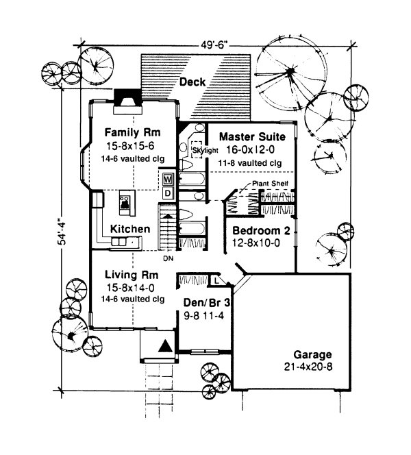 Main Floor Plan for House Plan #293808