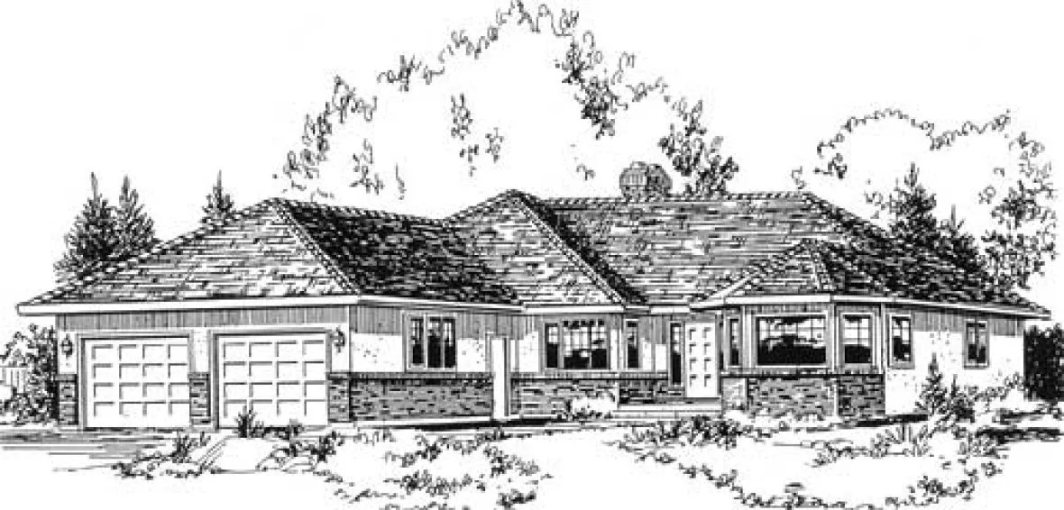 Full Rendering for House Plan #133698