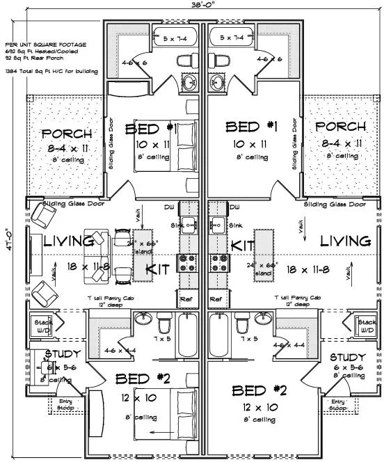 Main Floor Plan for House Plan #244831