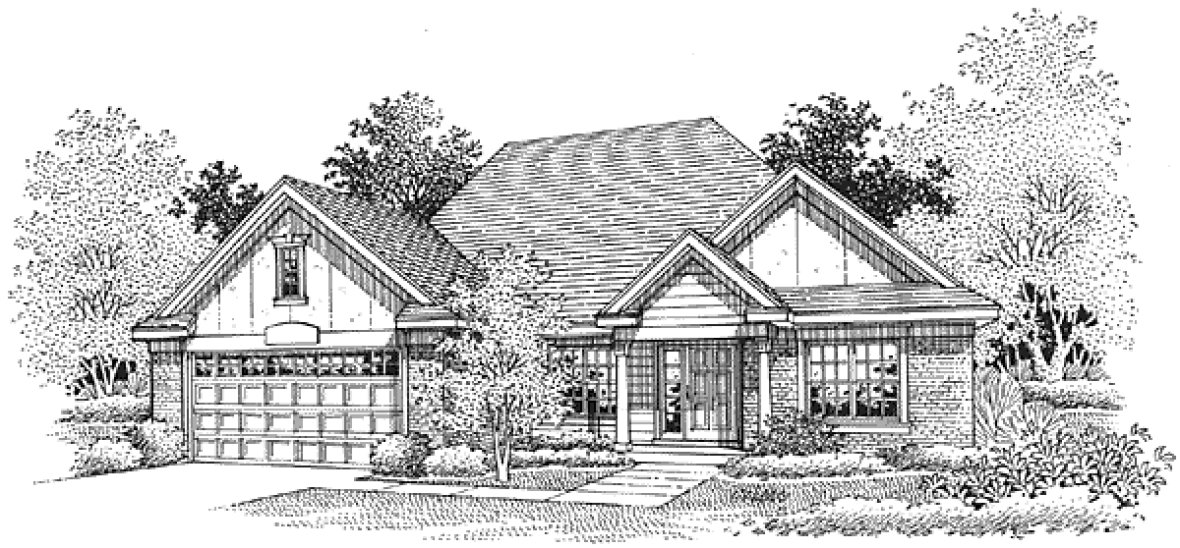 Full Rendering for House Plan #297059