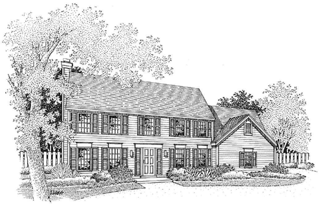 Full Rendering for House Plan #294159