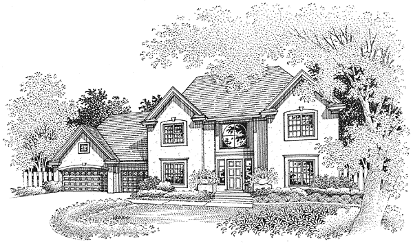 Full Rendering for House Plan #291259