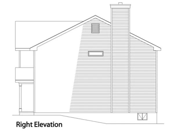 Right Elevation for House Plan #415102