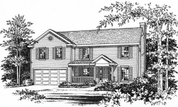 Full Rendering for House Plan #415102