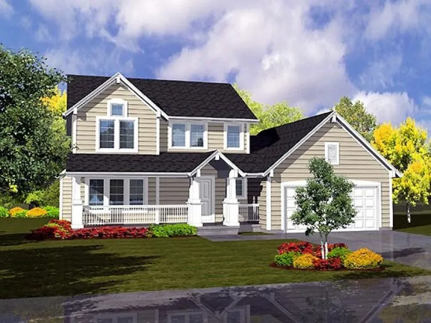 Full Rendering for House Plan #291000
