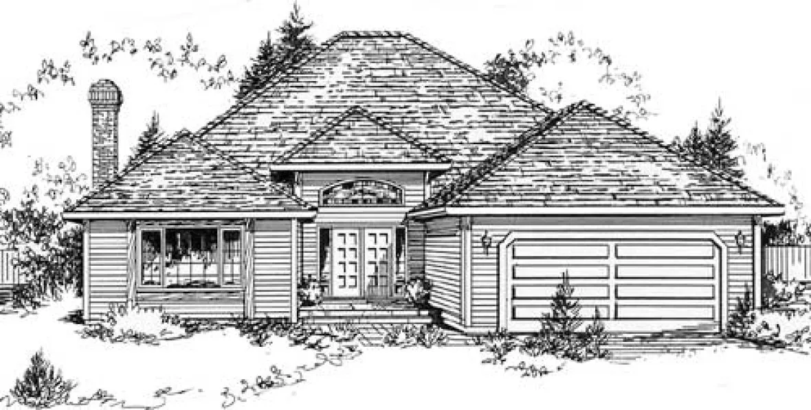 Full Rendering for House Plan #137698