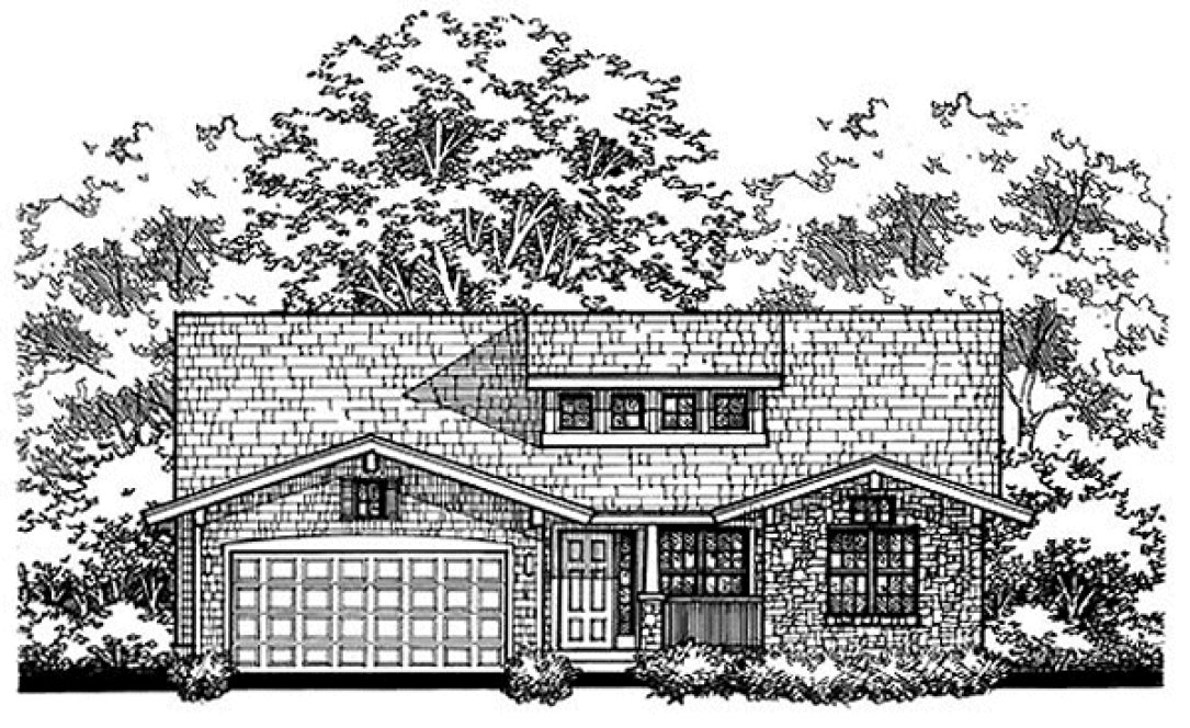 Full Rendering for House Plan #295000