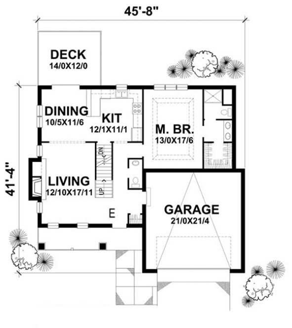 Main Floor Plan for House Plan #296022