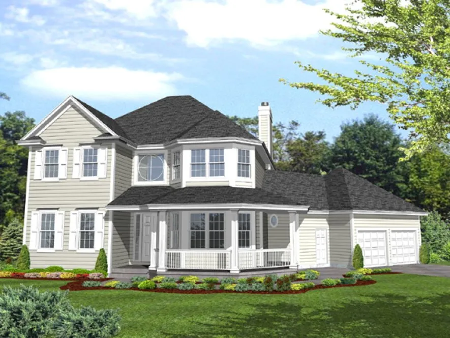 Full Rendering for House Plan #297022