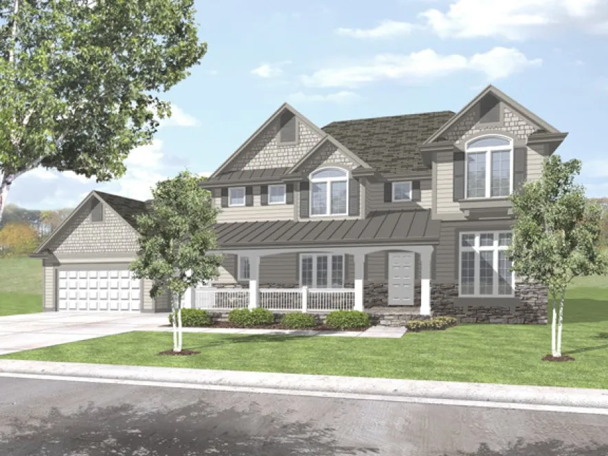 Full Rendering for House Plan #294822