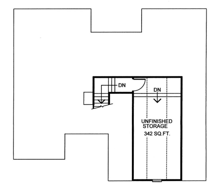 Second Floor Plan for House Plan #151376