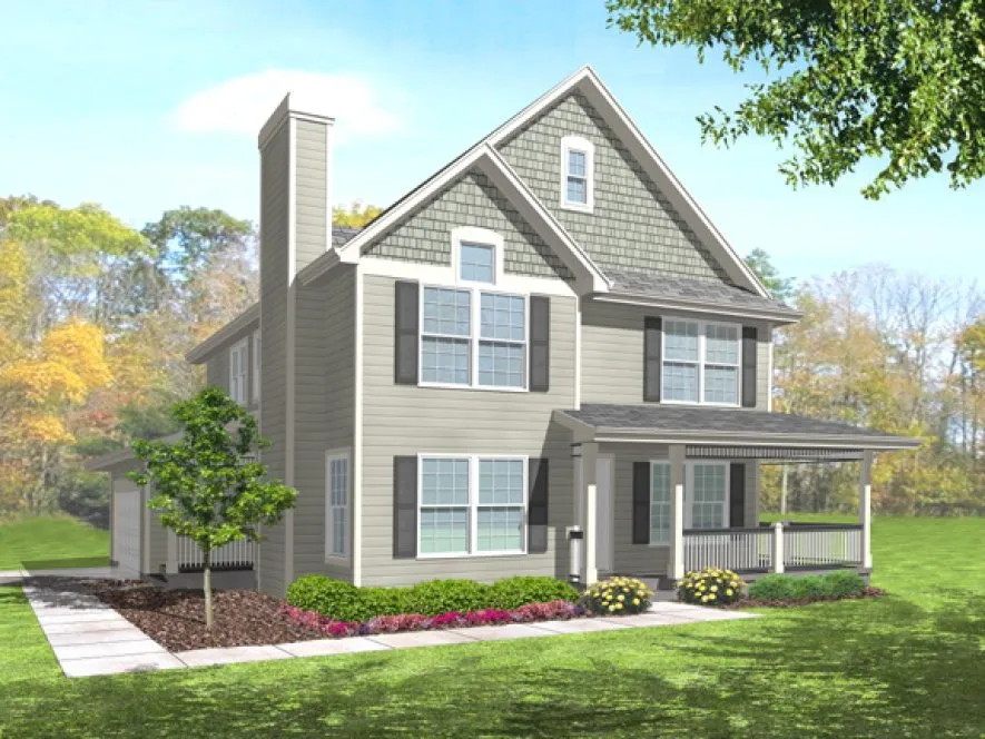 Full Rendering for House Plan #291622