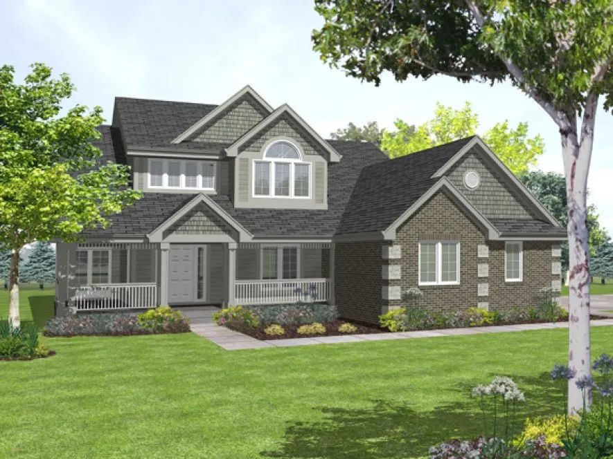 Full Rendering for House Plan #295522