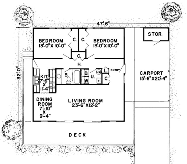 Main Floor Plan for House Plan #188701