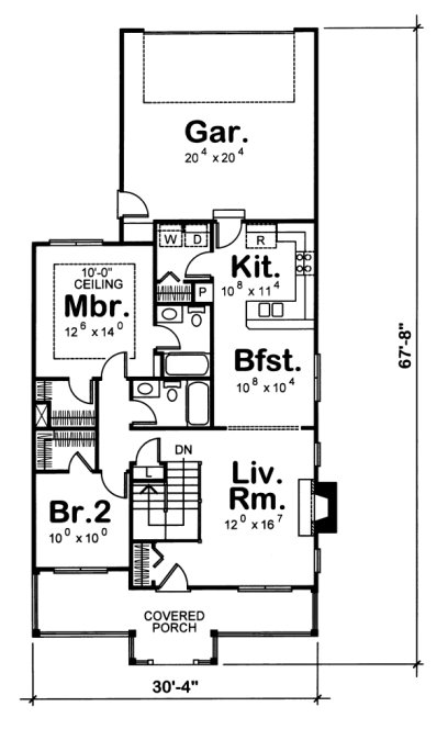 Main Floor Plan for House Plan #150476