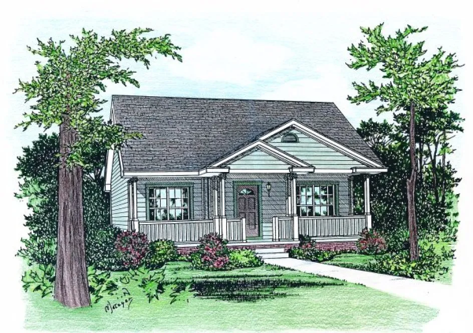 Full Rendering for House Plan #150476