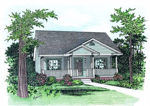 Full Rendering for House Plan #150476