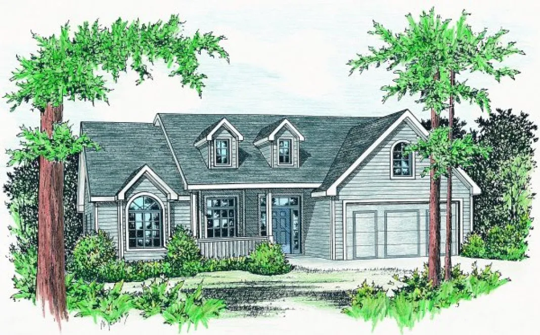Full Rendering for House Plan #158476