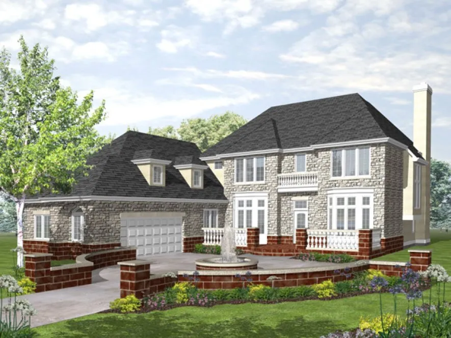 Full Rendering for House Plan #290222