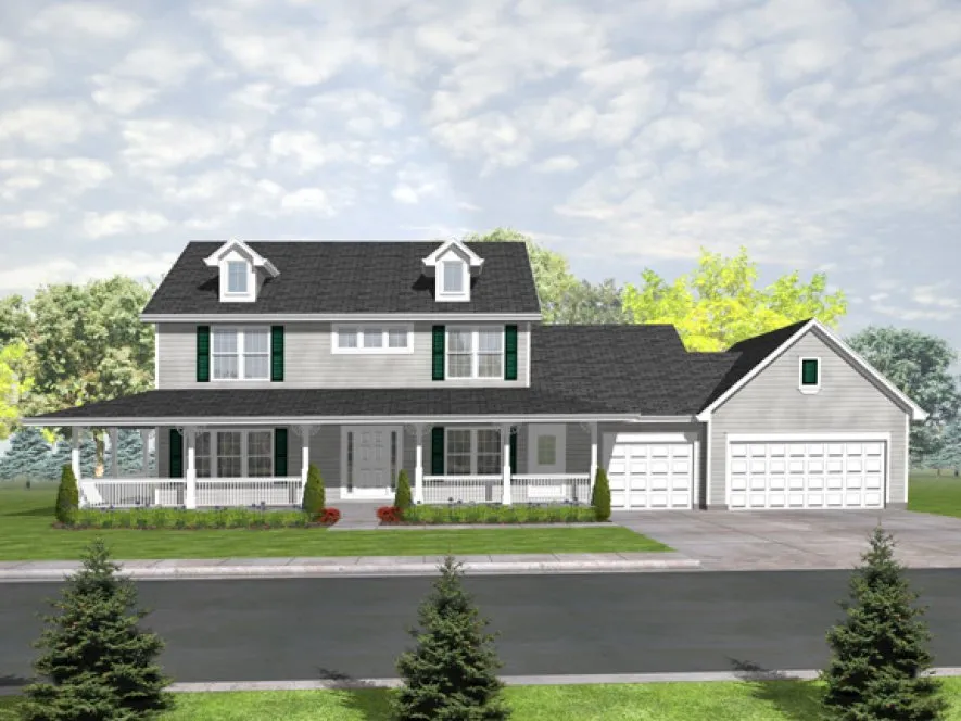 Full Rendering for House Plan #291222