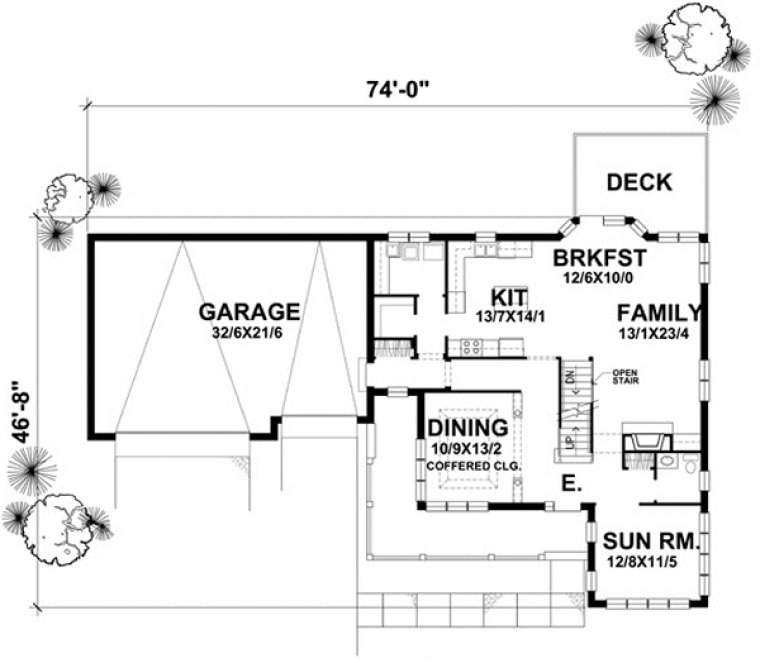 Main Floor Plan for House Plan #297262