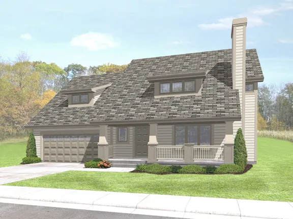 Full Rendering for House Plan #297522