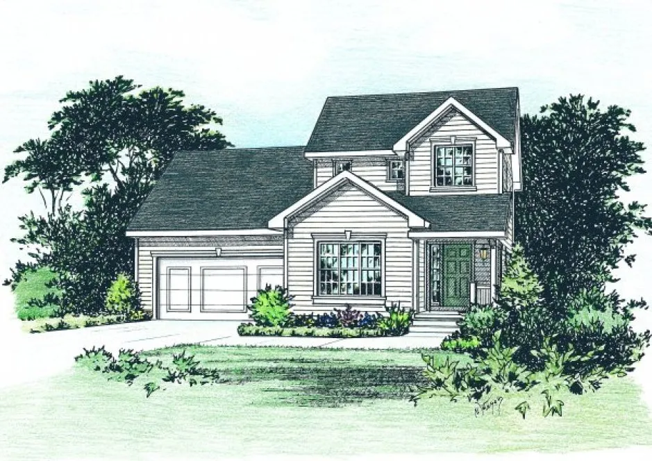 Full Rendering for House Plan #150876