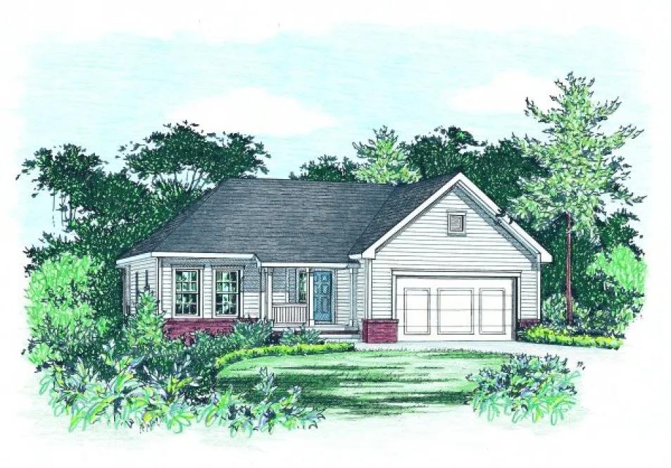 Full Rendering for House Plan #157876