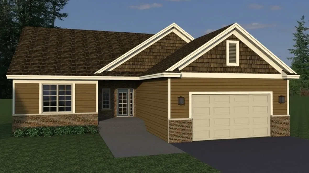 Full Rendering for House Plan #284031