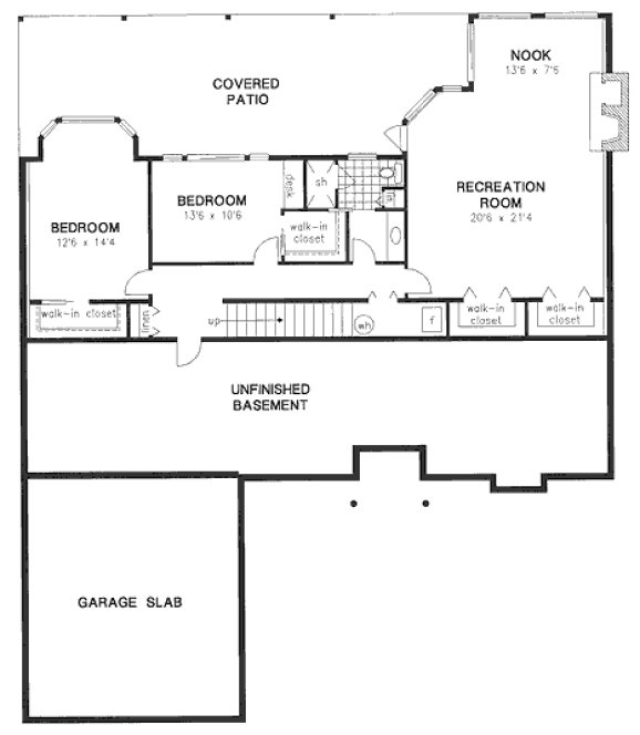 Basement Plan for House Plan #135009