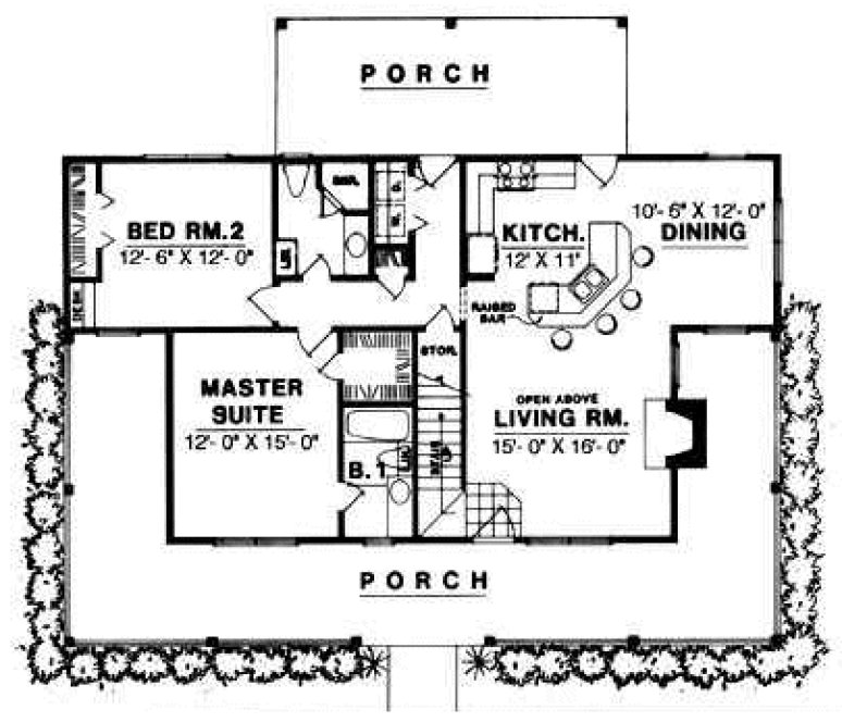 Main Floor Plan for House Plan #440521