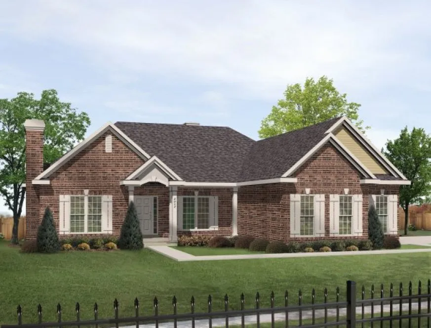 Full Rendering for House Plan #412102