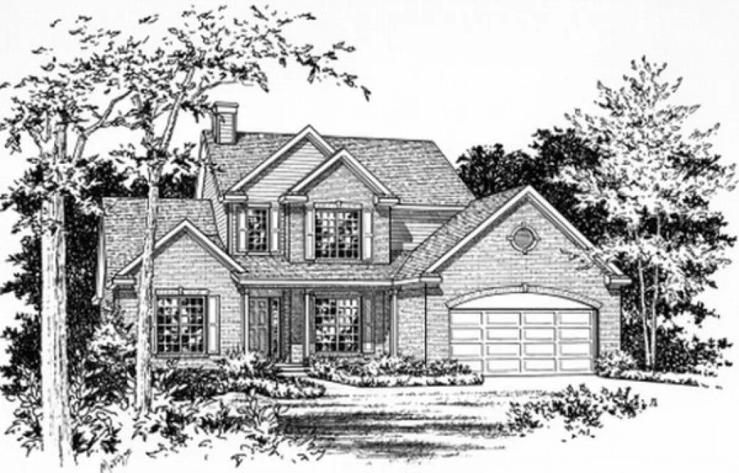 Full Rendering for House Plan #412022
