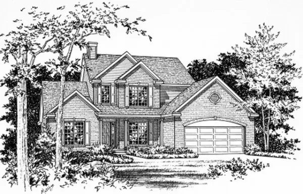 Full Rendering for House Plan #412022