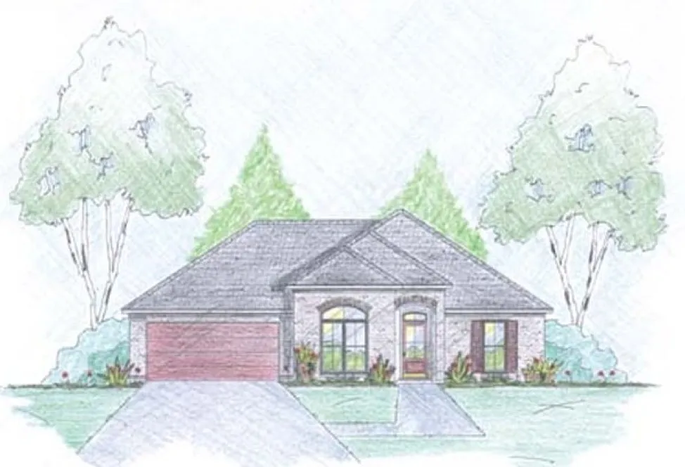 Full Rendering for House Plan #371410