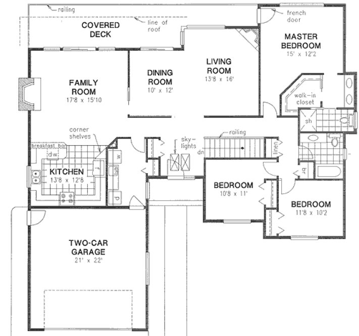 Main Floor Plan for House Plan #131109