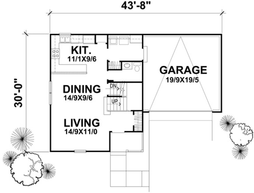 Main Floor Plan for House Plan #294132