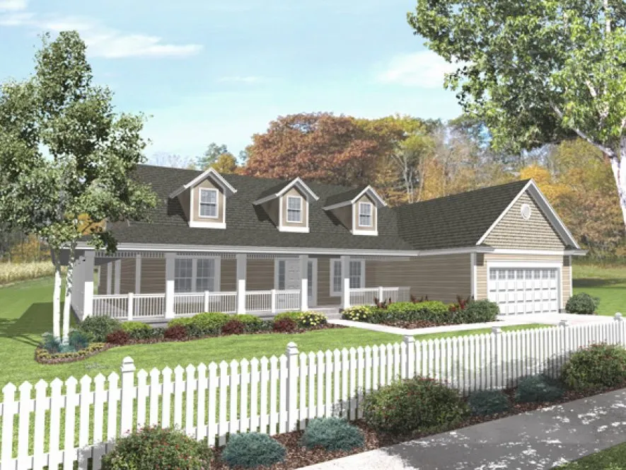 Full Rendering for House Plan #290232