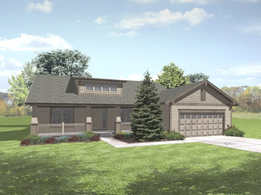 Full Rendering for House Plan #291232