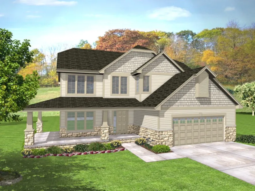 Full Rendering for House Plan #294232