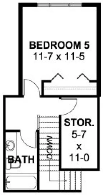 Attic Plan for House Plan #202940