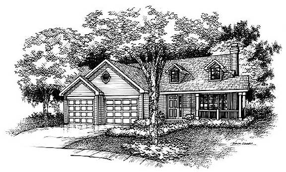 Full Rendering for House Plan #294099