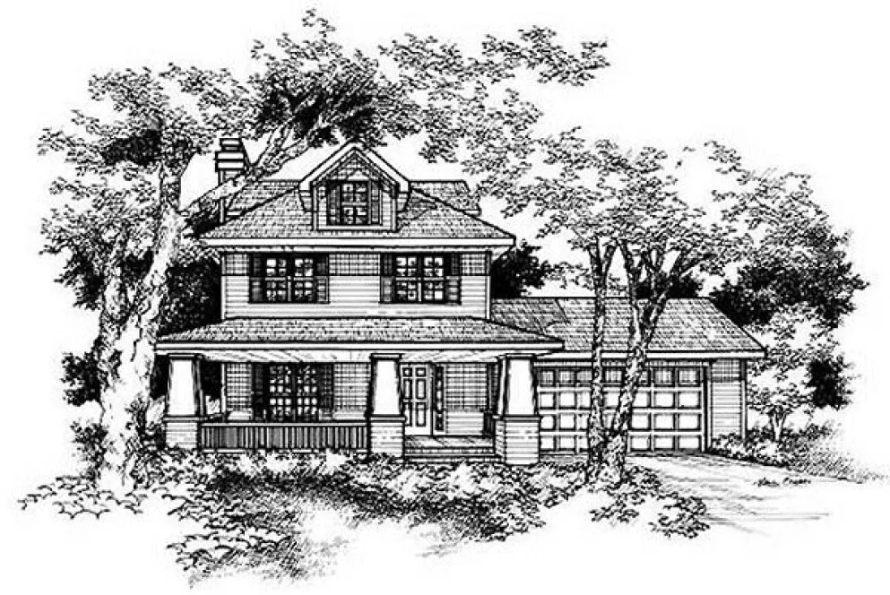 Full Rendering for House Plan #296099