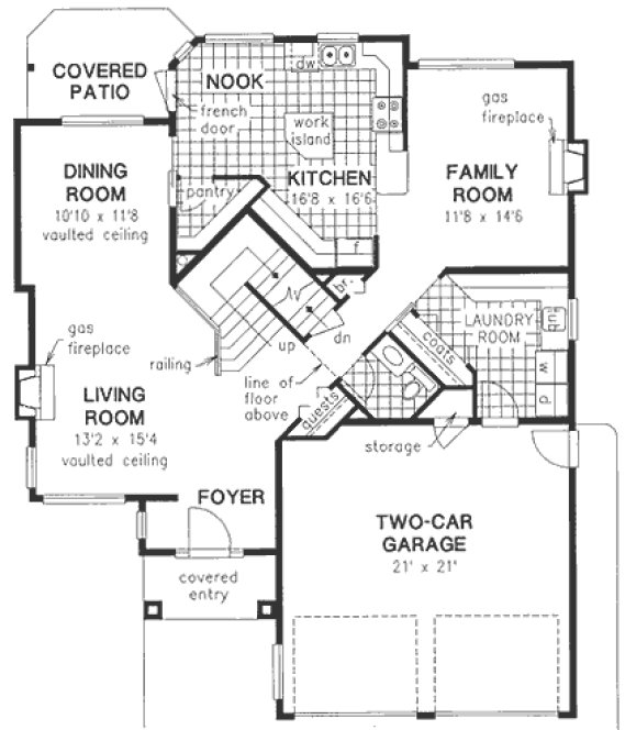 Main Floor Plan for House Plan #132339