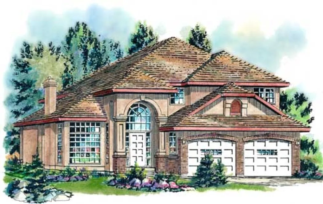 Full Rendering for House Plan #132339