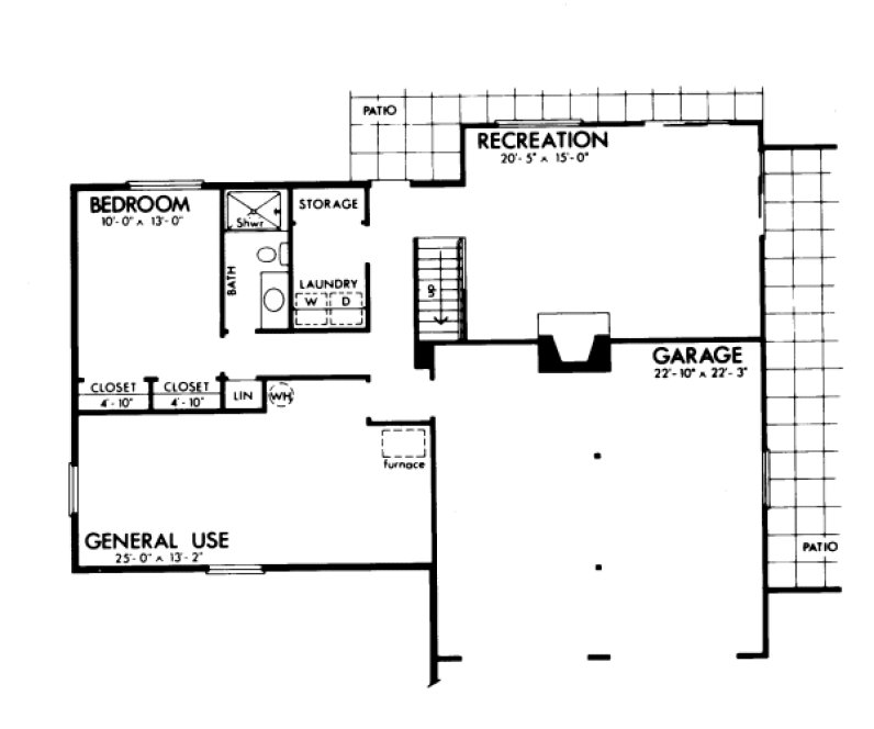 Basement Plan for House Plan #295542