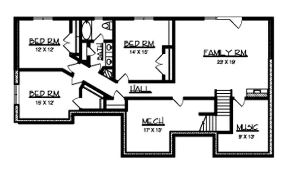 Basement Plan for House Plan #294222