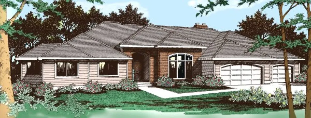 Full Rendering for House Plan #232119