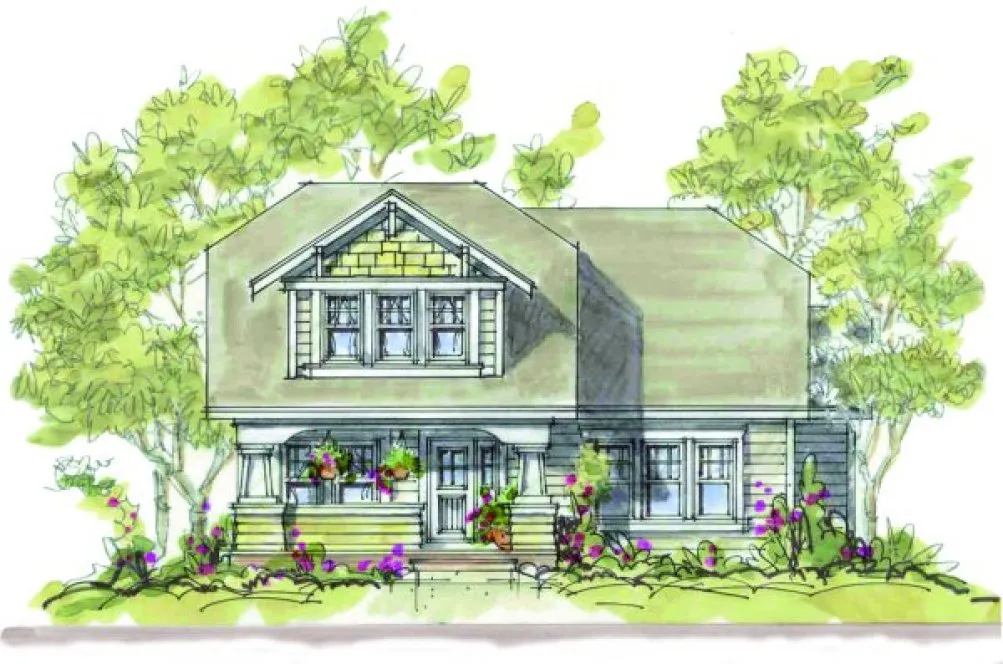 Full Rendering for House Plan #153458