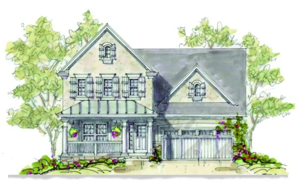 Full Rendering for House Plan #154558